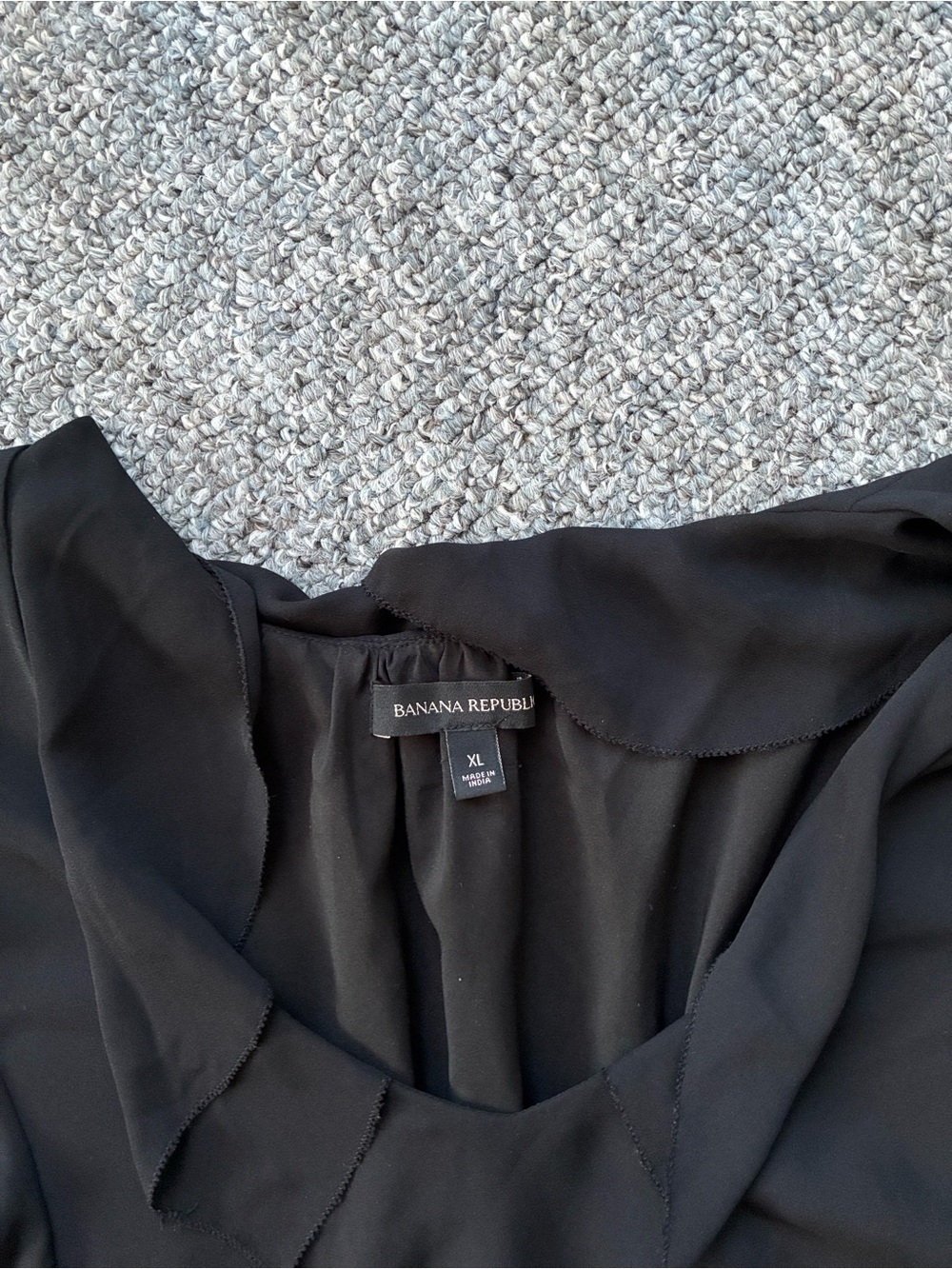 Banana Republic Black Ruffle Mini Dress